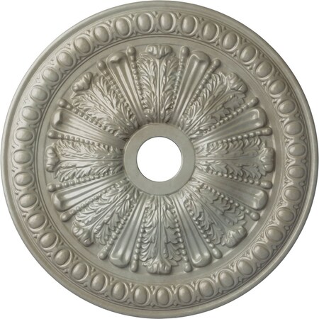 Ekena Millwork Tomango Egg & Dart Medallion (Canopies up to 6 3/4"), 27 7/8"OD x 3 7/8"ID x 2 1/2"P, Flash Gold CM27TOFLS